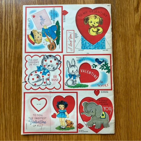 Vintage 1940s sweet Valentine cards 💕 - Picture 4 of 7